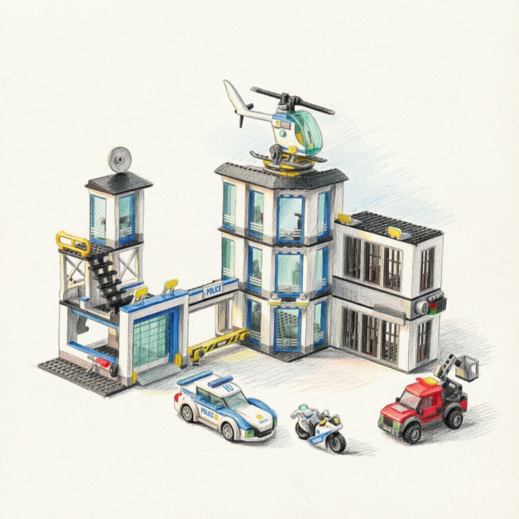 Lego Set Creator - Special Police Station Military Building City