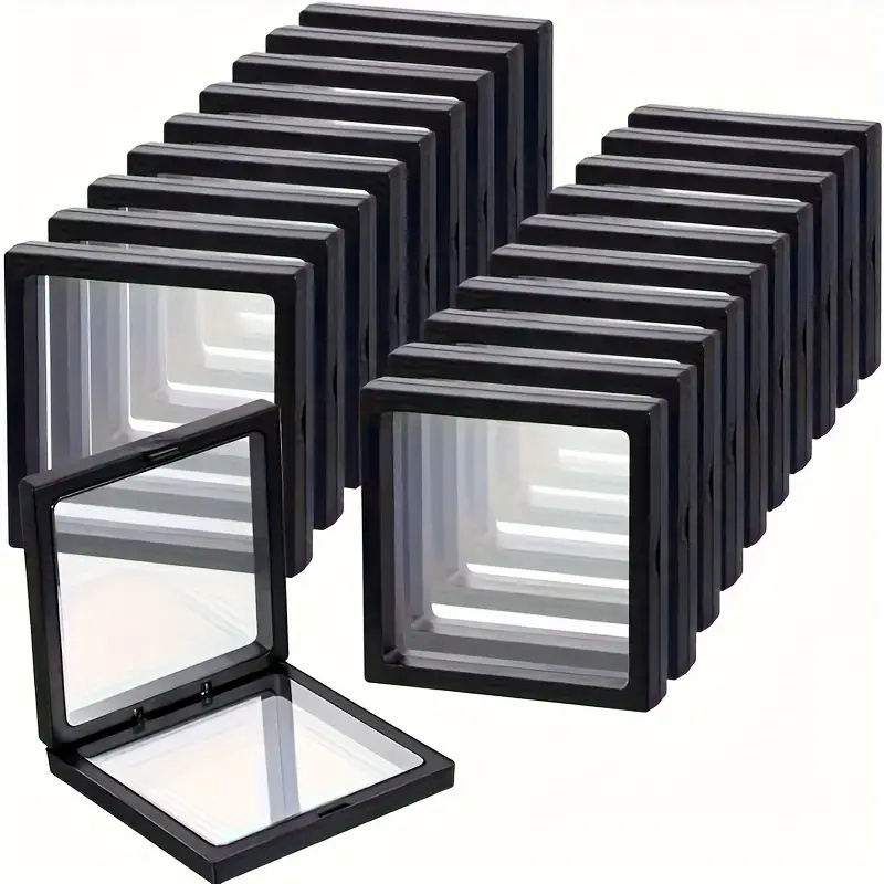 Display Case Acrylic - 20Pcs Clearview 3D Floating Display Cases