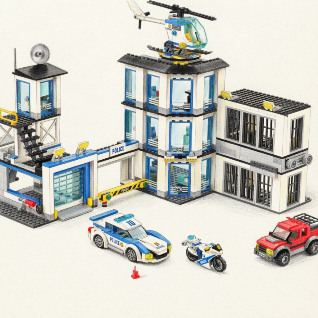 Special Police Station Militar - Lego Set Creator review and price