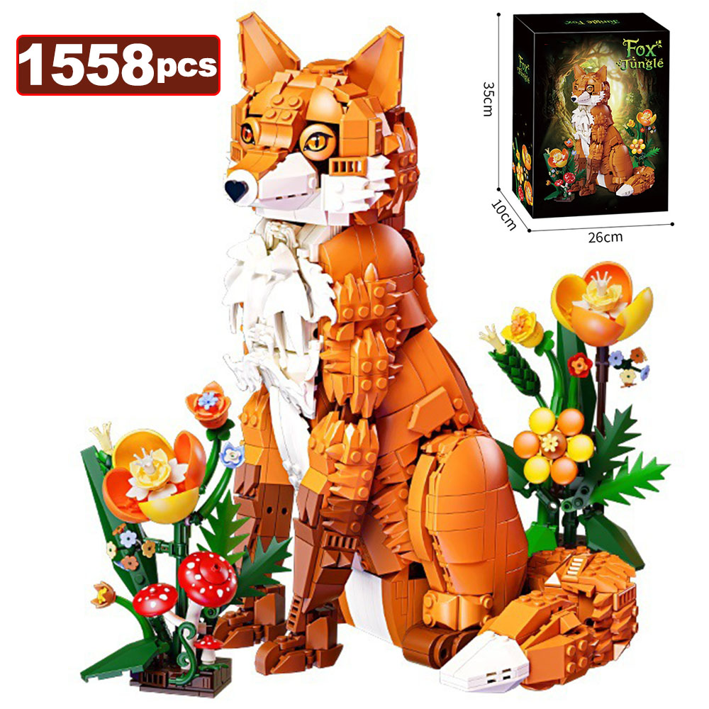 1558PCS MOC Jungle Fox Model B - Lego Set Creator review and price