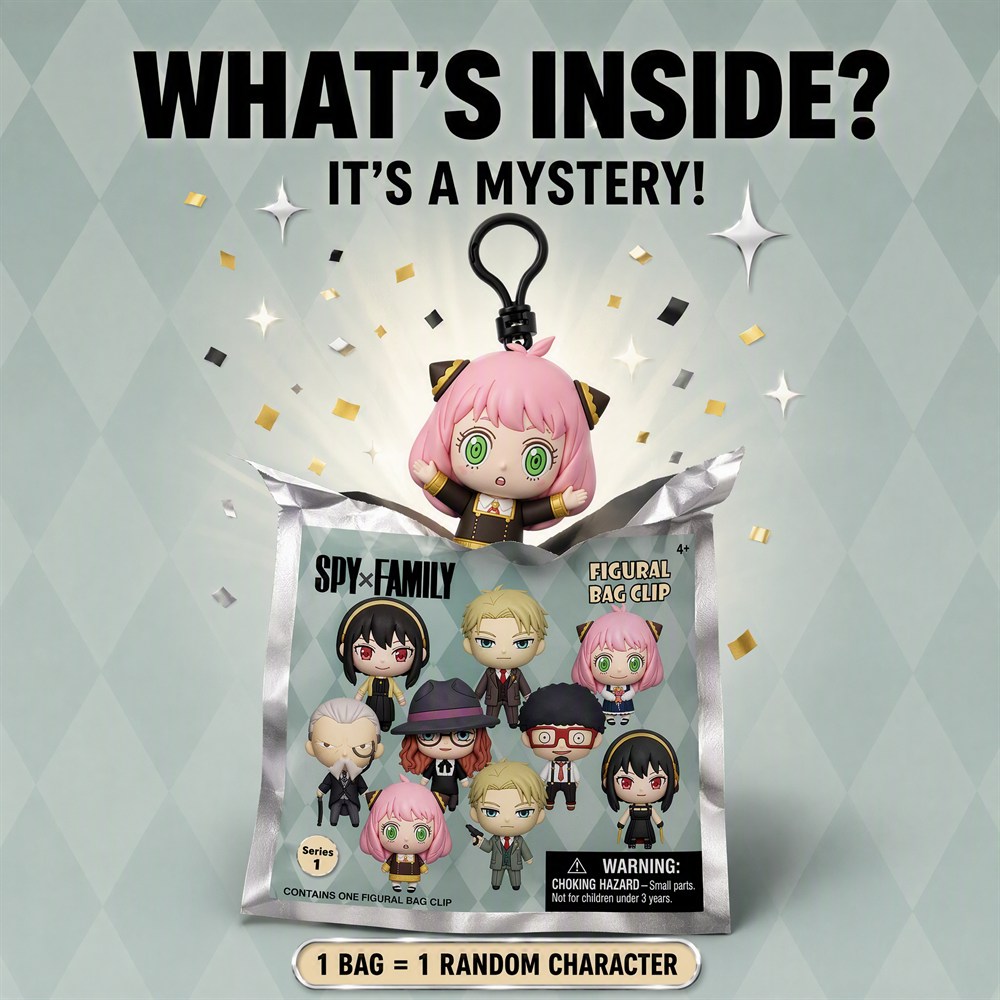Spy x Family 3D PVC Bag Clip K - Mystery Box Blind Bag review and price