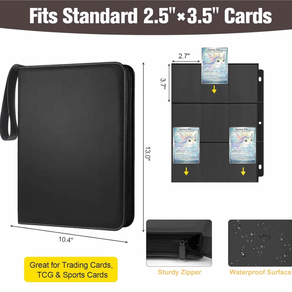 900 Pockets Card Binder Album  - Pokemon Binder Card review and price