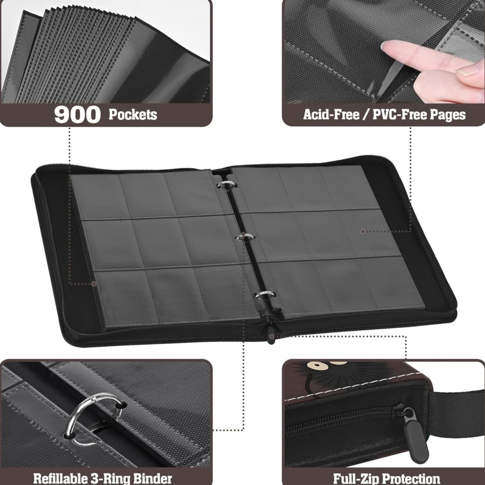 900 Pockets Card Binder Album  - Pokemon Binder Card review and price
